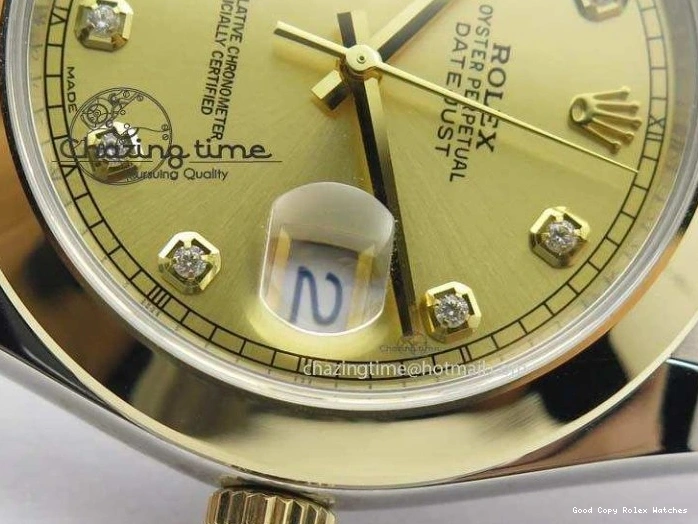 AAA Replica Watches A 3763 Colorful On 126333 Edition YG YG 1:1 Best YG Diamond Dial Jubilee SS Bracelet Wrapped 41mm Noob DateJust 0118